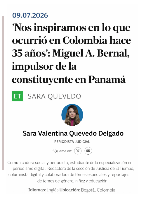 Entrevista en Colombia